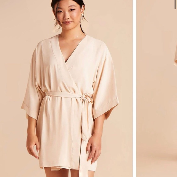 5 Karen Champagne Chiffon Robe - BUNDLE OF 5 - Picture 1 of 1